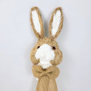 Coelho No Palito Palha 58x13cm Decoração De Páscoa