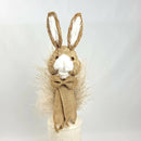 Coelho No Palito Palha 58x13cm Decoração De Páscoa