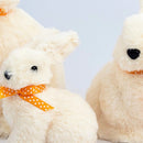 Coelho De Pelúcia Laço Laranja 32/20/13cm Páscoa Kit 3pc